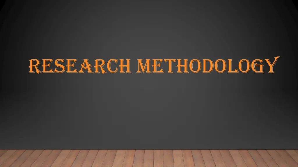 research methodology n.w
