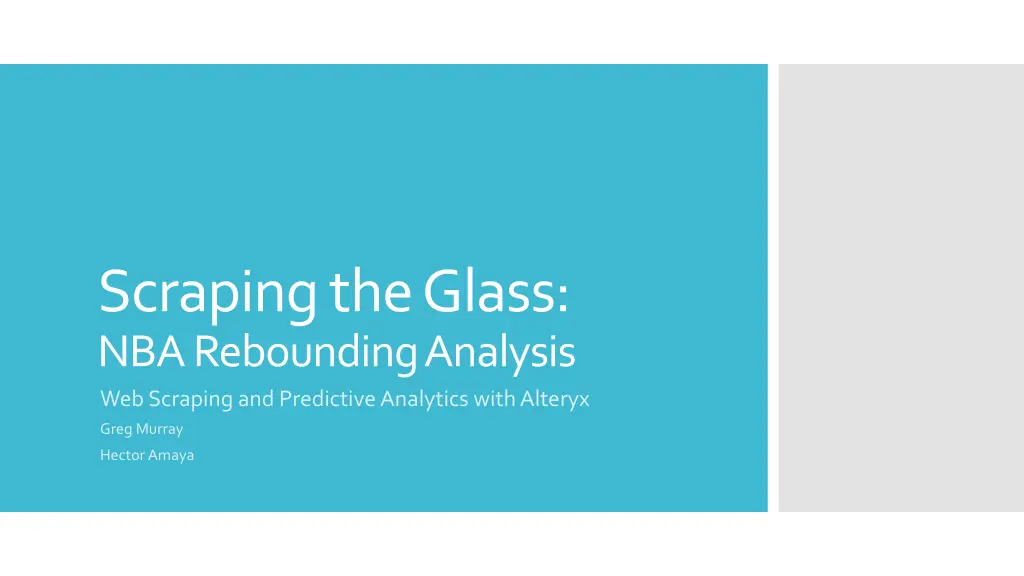scraping the glass nba rebounding analysis n.w