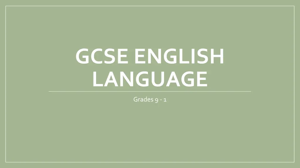gcse english language n.w