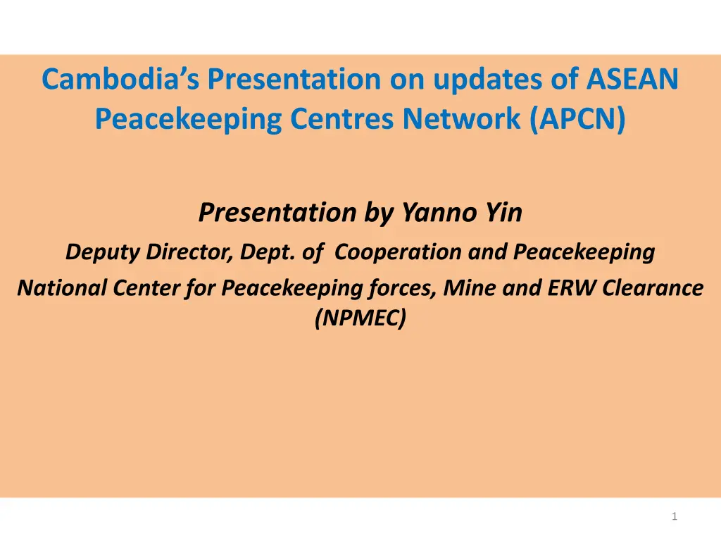 cambodia s presentation on updates of asean n.w