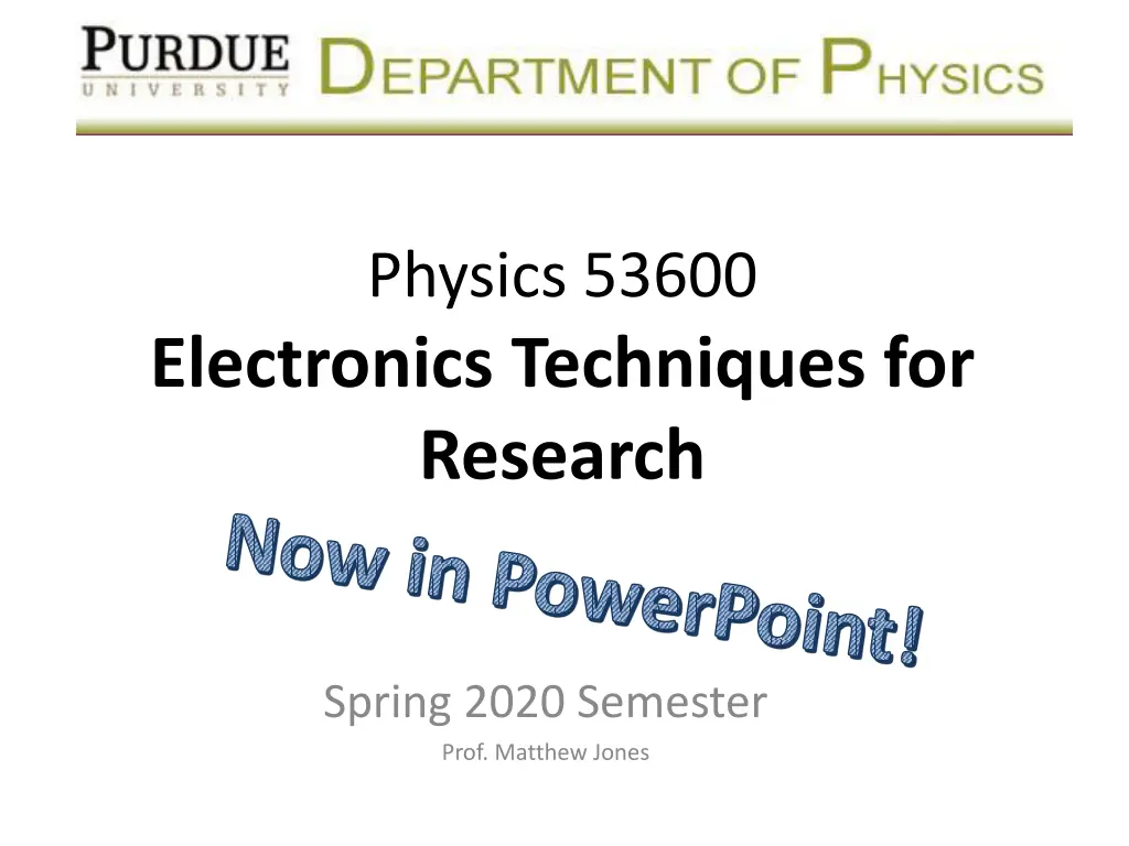 physics 53600 n.w