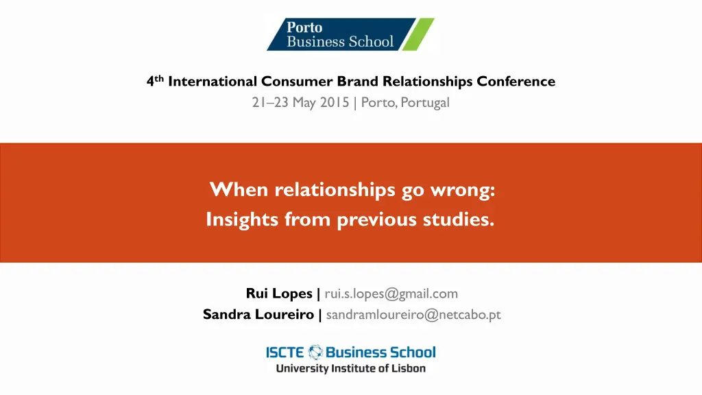 4 th international consumer brand relationships n.w