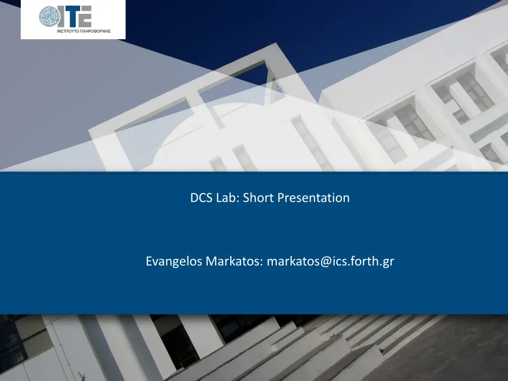 dcs lab short presentation n.w