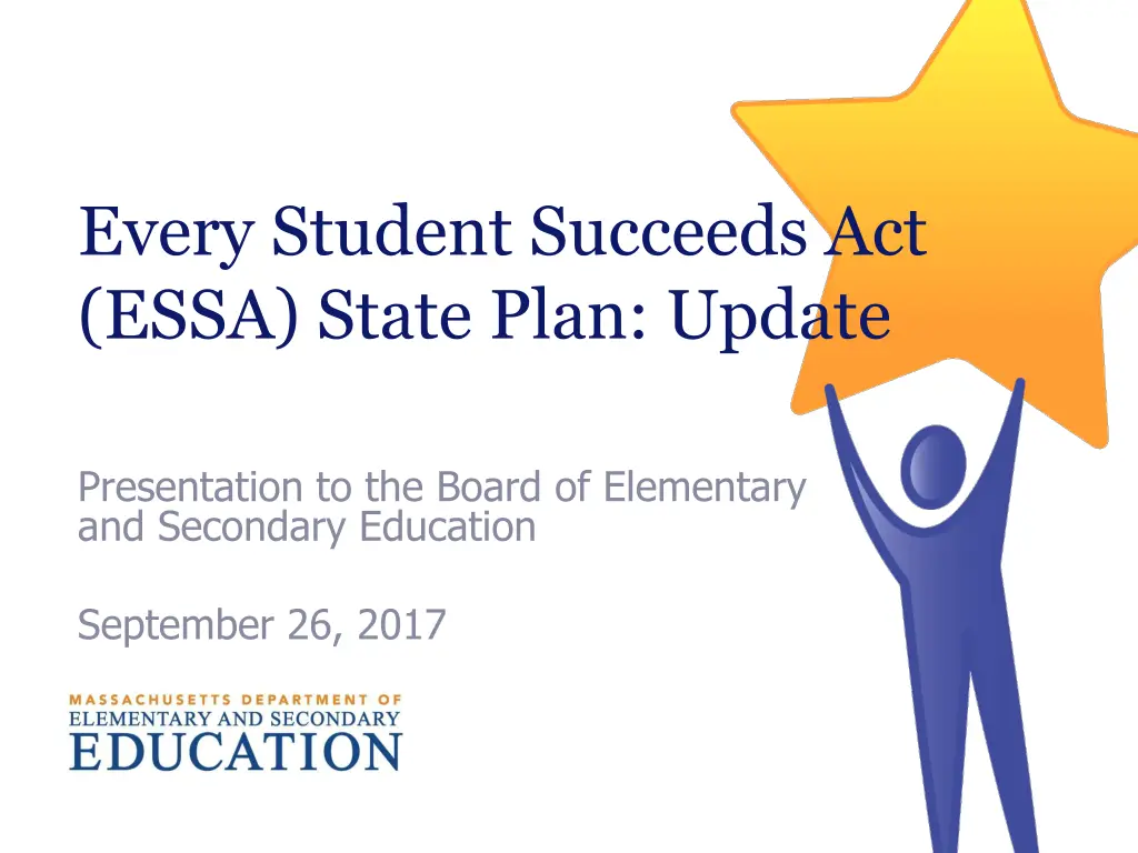 every student succeeds act essa state plan update n.w
