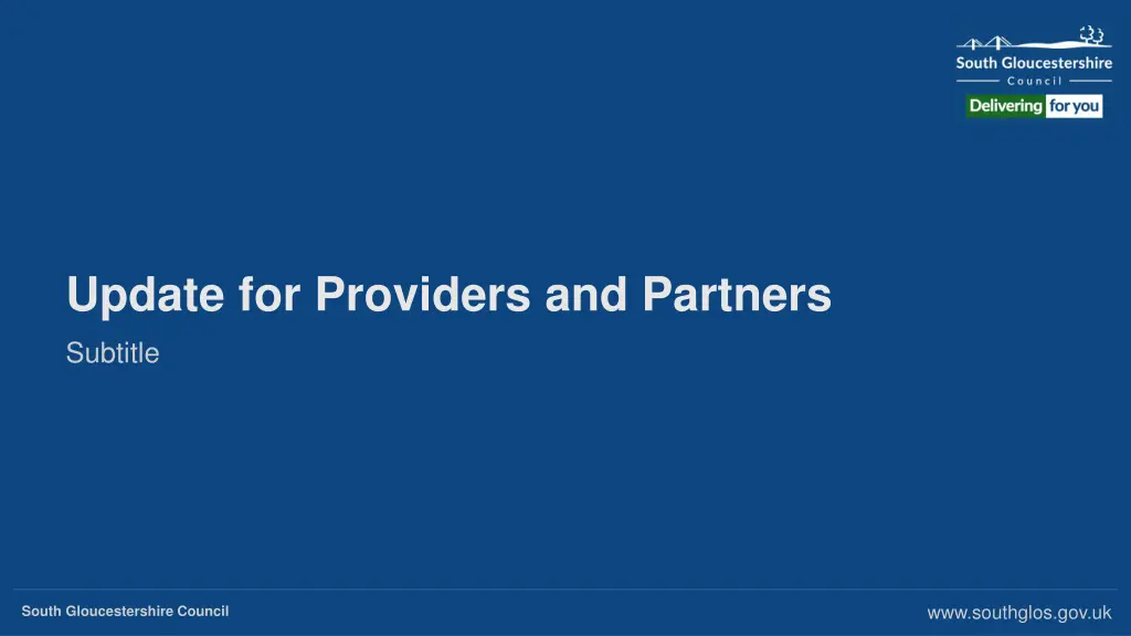 update for providers and partners subtitle n.w
