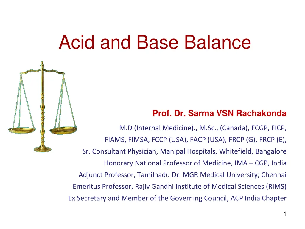 acid and base balance n.w