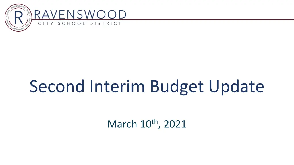 second interim budget update n.w