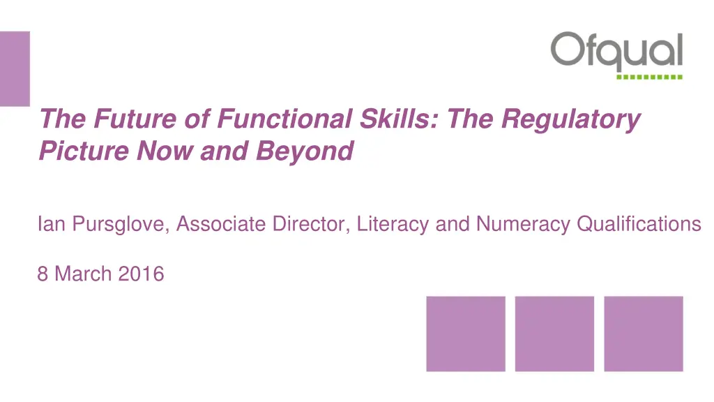the future of functional skills the regulatory n.w