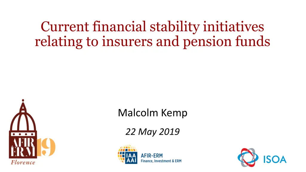current financial stability initiatives relating n.w