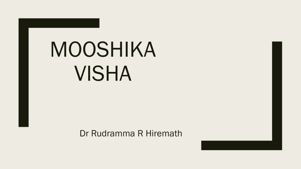 mooshika visha n.w