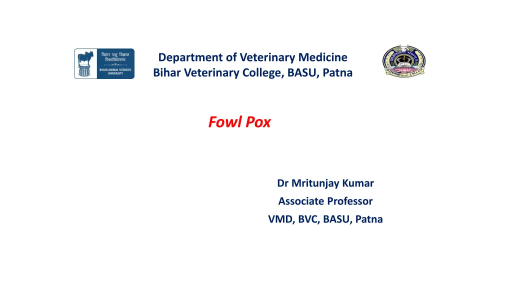 department of veterinary medicine bihar n.w