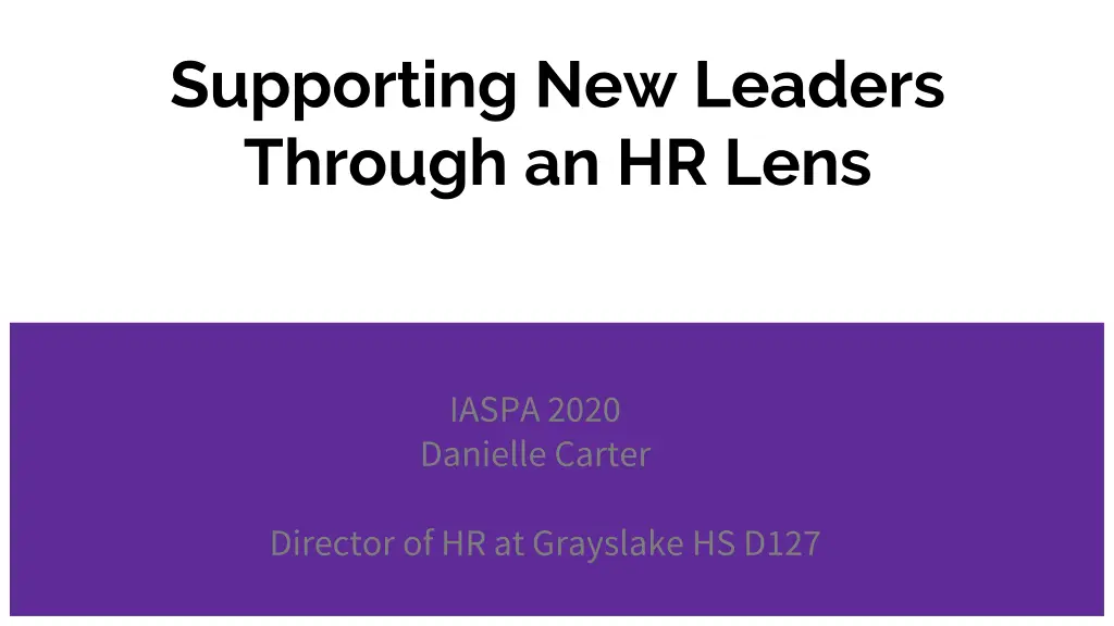 supporting new leaders through an hr lens n.w