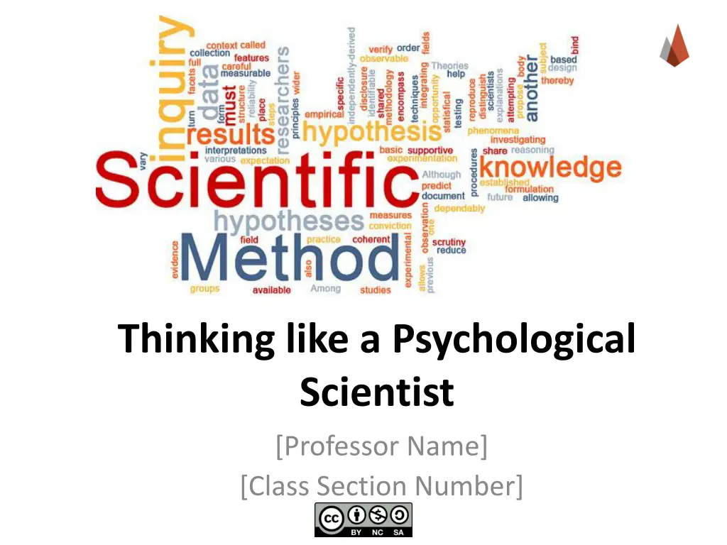 thinking like a psychological scientist n.w