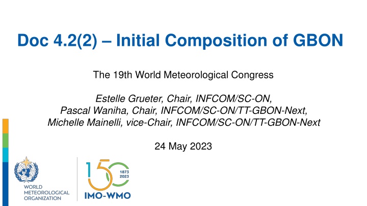 Initial Composition and Requirements of GBON for Effective Meteorological Monitoring
