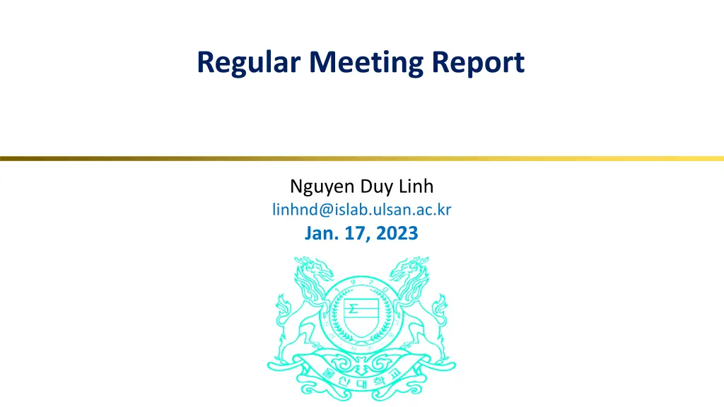 regular meeting report n.w