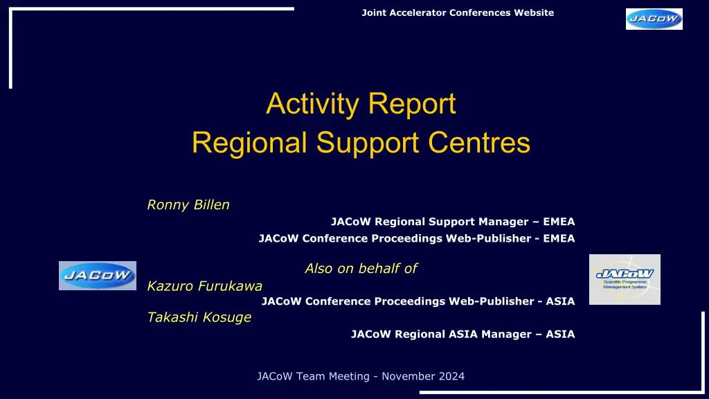 joint accelerator conferences website n.w