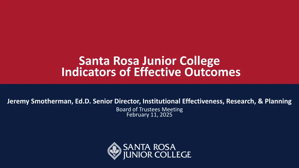 santa rosa junior college indicators of effective n.w