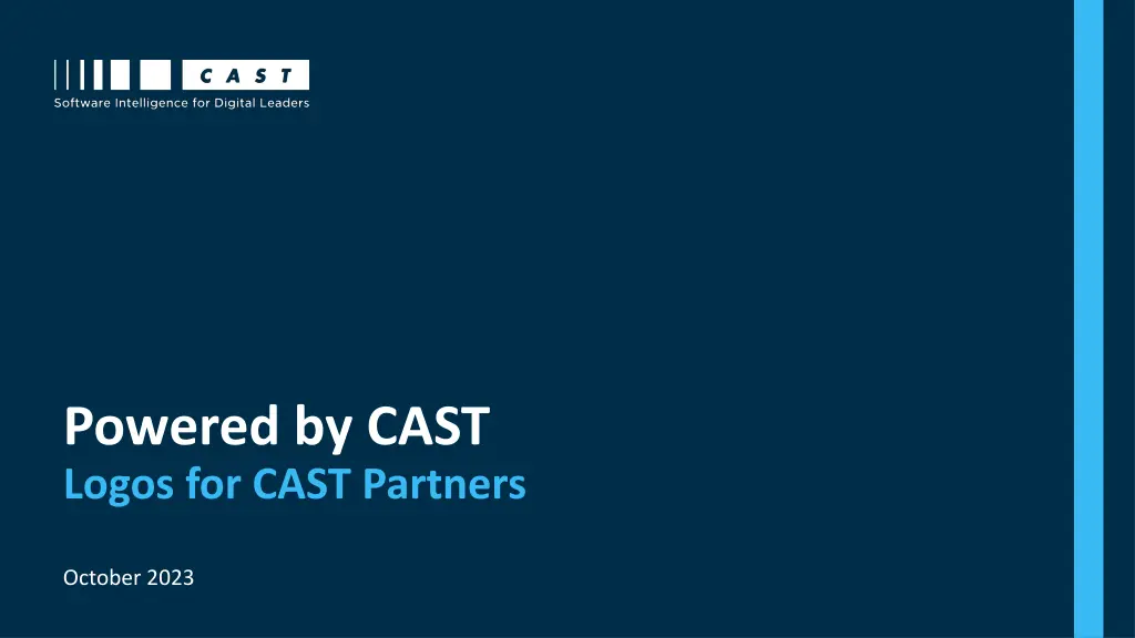 powered by cast logos for cast partners n.w
