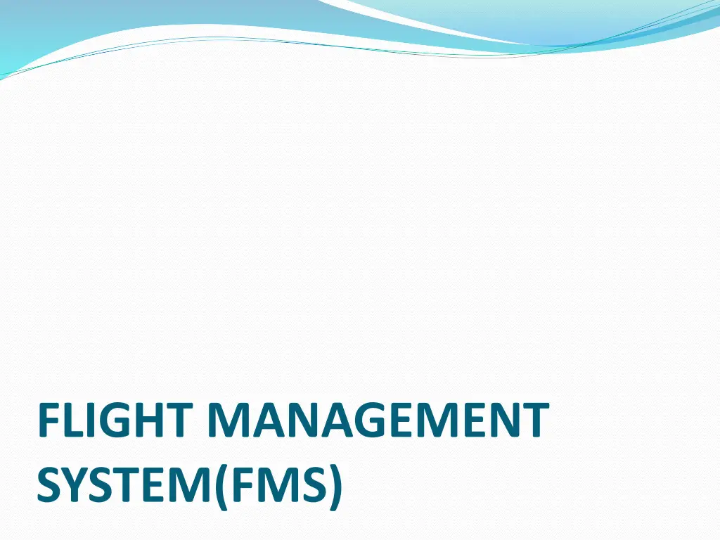 flight management system fms n.w