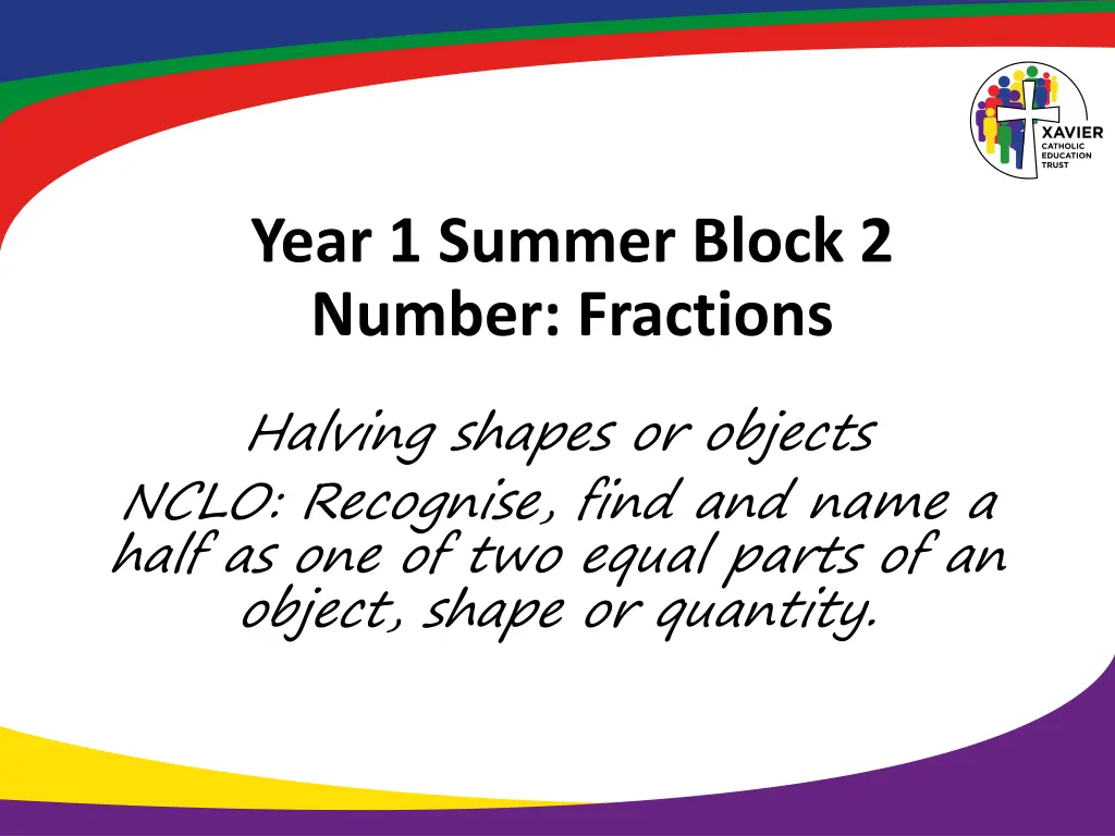 year 1 summer block 2 number fractions n.w