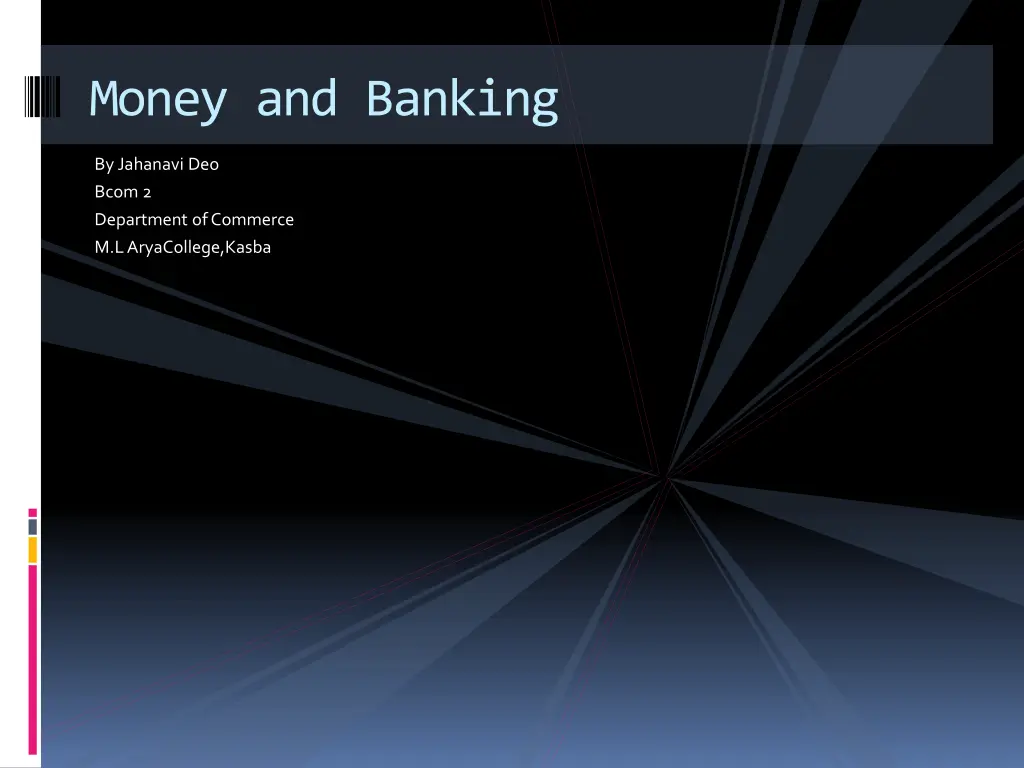 money and banking n.w