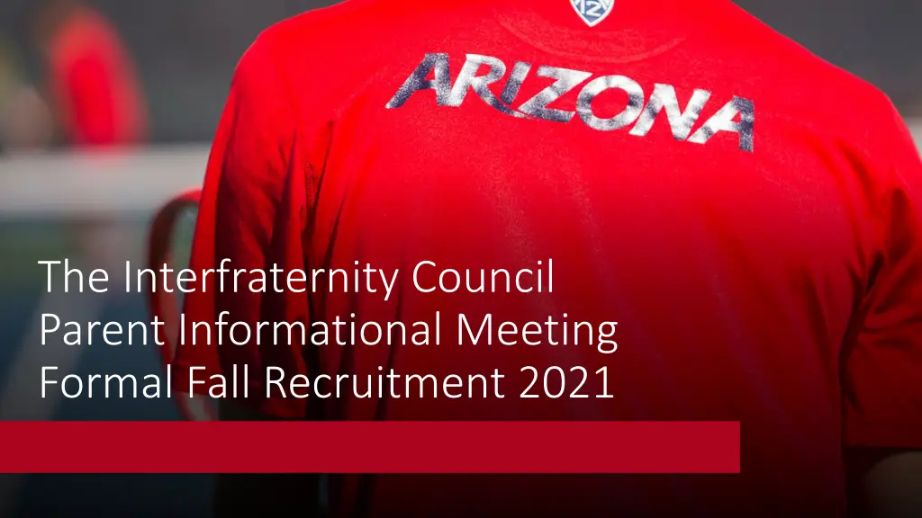 the interfraternity council parent informational n.w