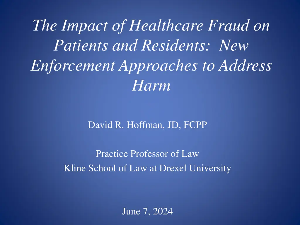 the impact of healthcare fraud on patients n.w