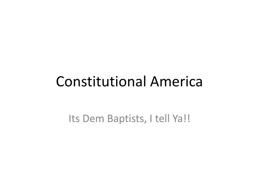 constitutional america n.w