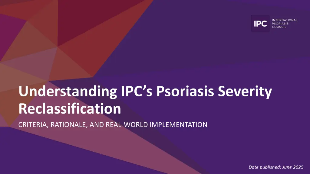 understanding ipc s psoriasis severity n.w