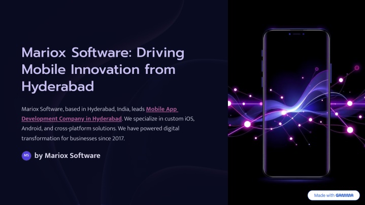 mariox software driving mobile innovation from n.w