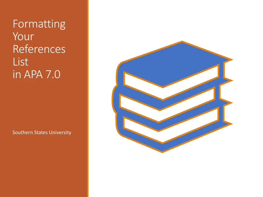 formatting your references list in apa 7 0 n.w