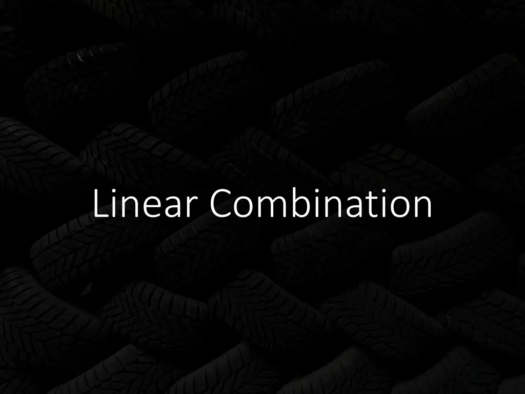 linear combination n.w