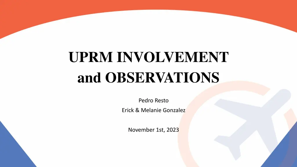 uprm involvement and observations n.w