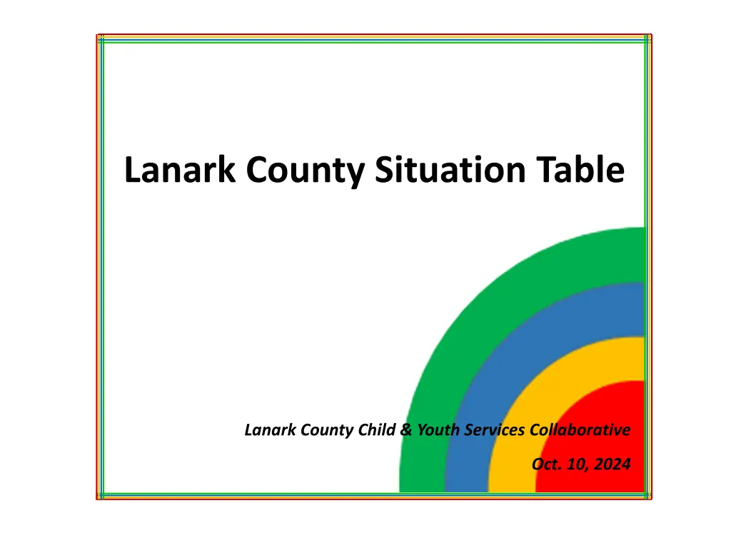 lanark county situation table n.w