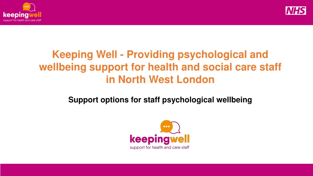 keeping well providing psychological n.w