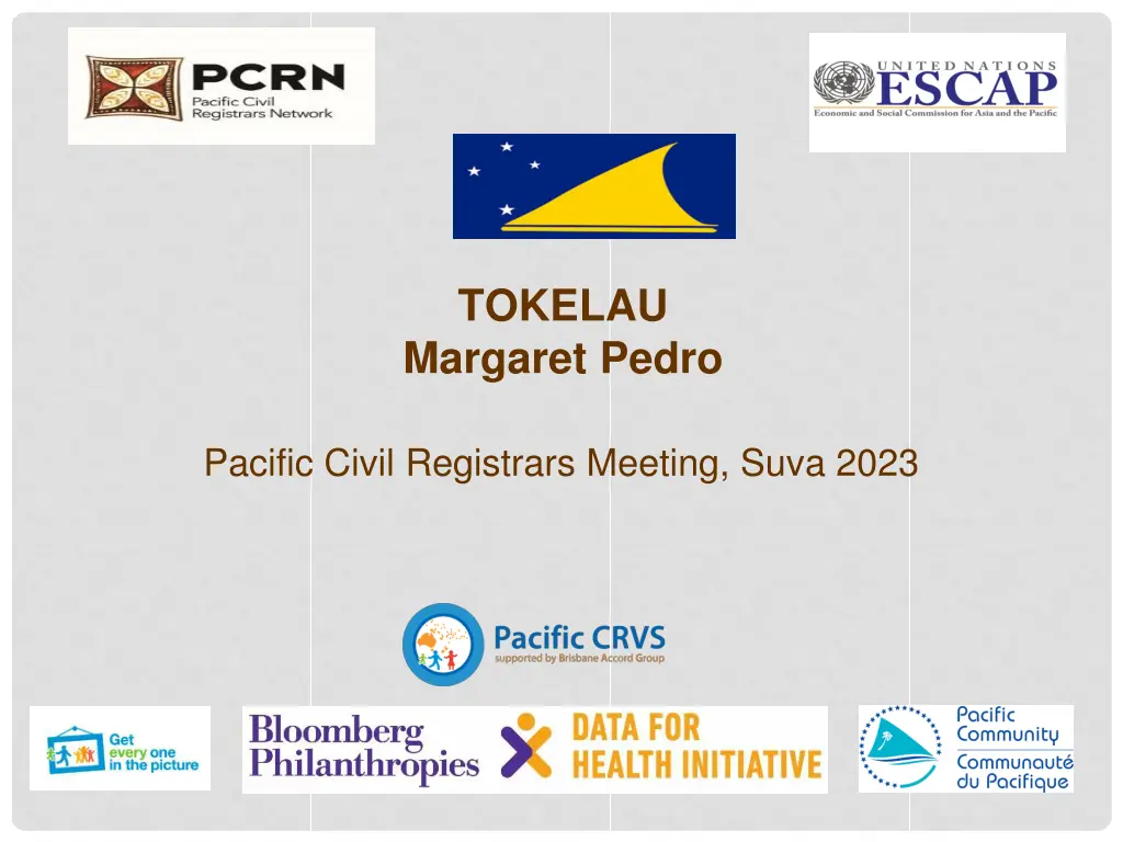 tokelau margaret pedro n.w