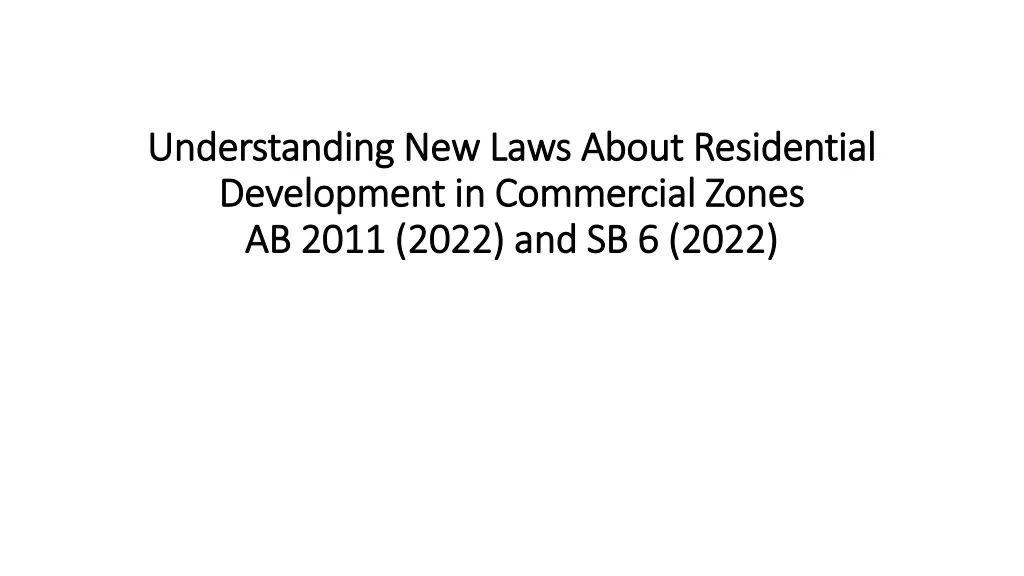 understanding new laws about residential n.w