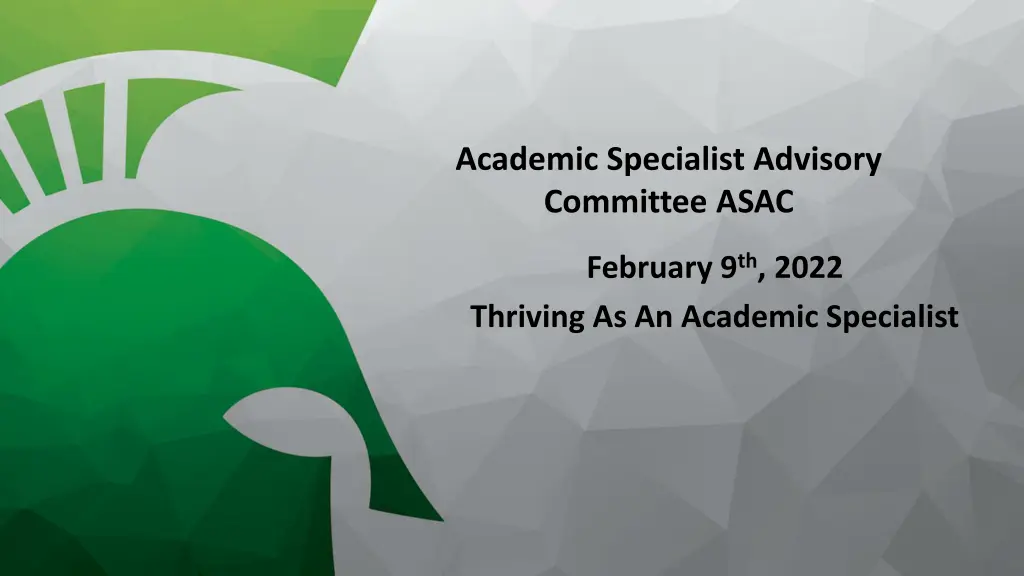academic specialist advisory committee asac n.w