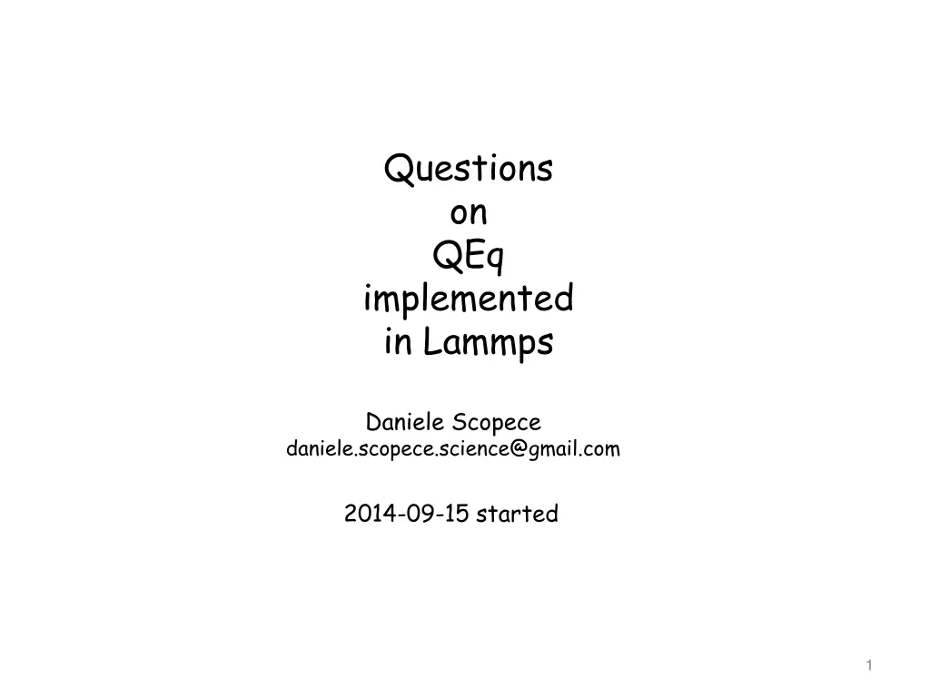 questions on qeq implemented in lammps n.w