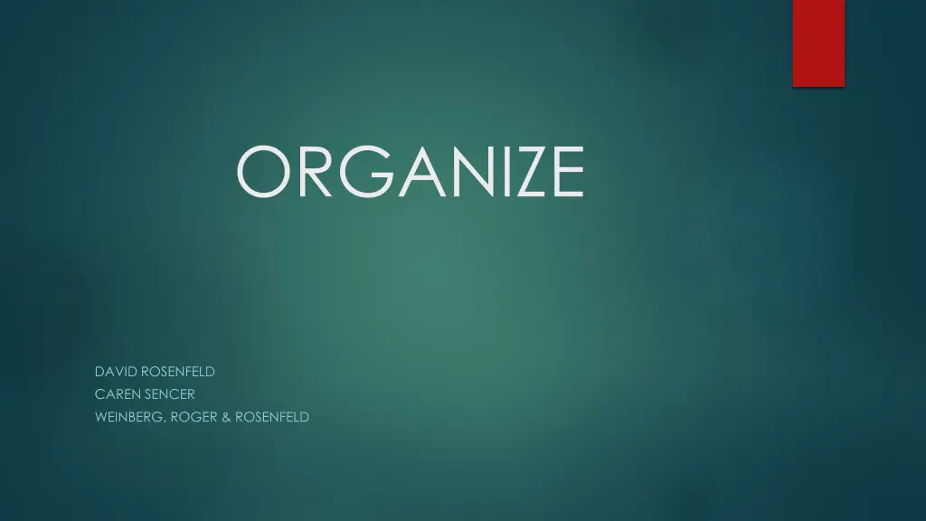organize n.w