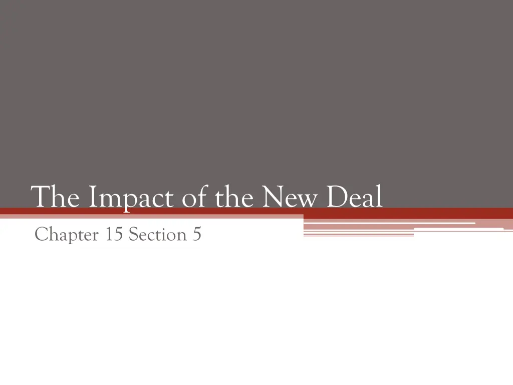 the impact of the new deal chapter 15 section 5 n.w