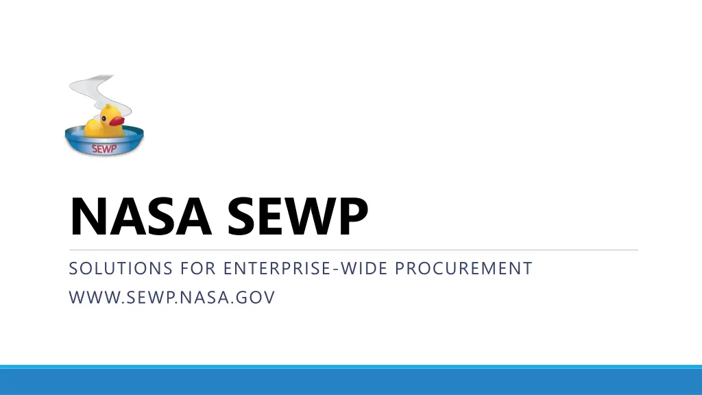 nasa sewp solutions for enterprise wide n.w