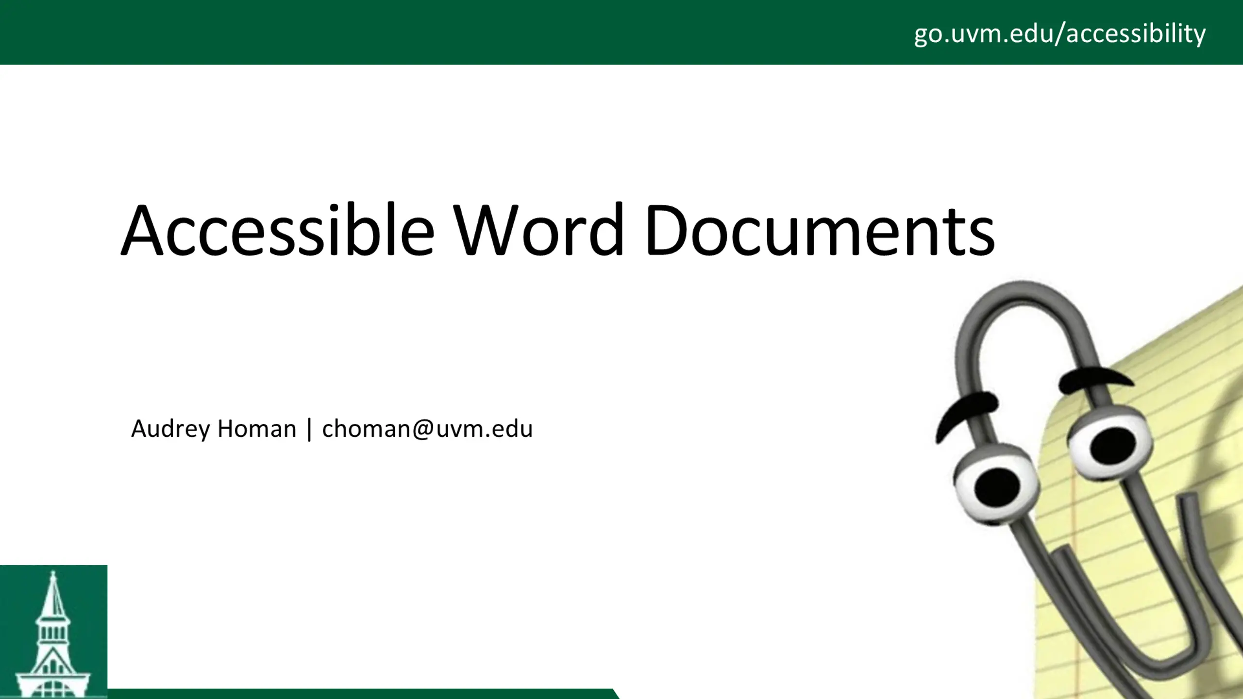 Accessible Word Documents