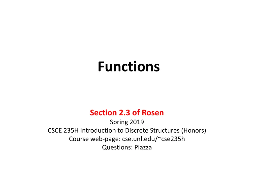 functions n.w
