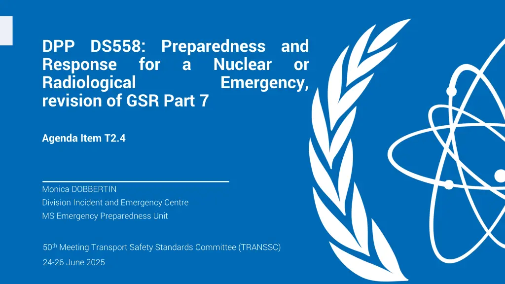 dpp response radiological revision of gsr part 7 n.w