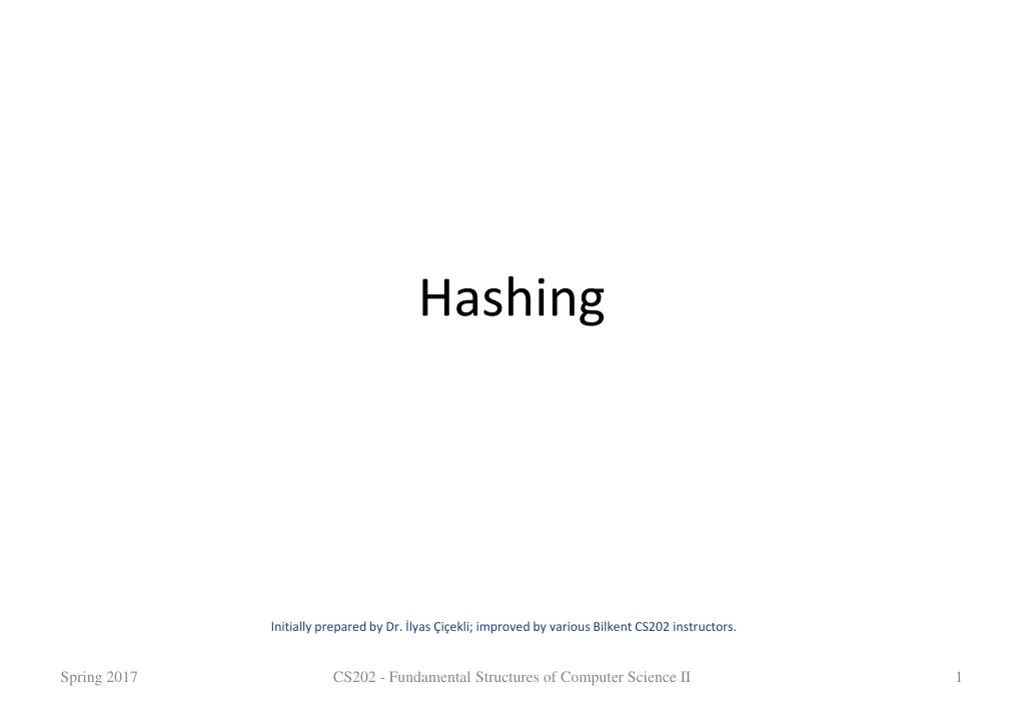 hashing n.w