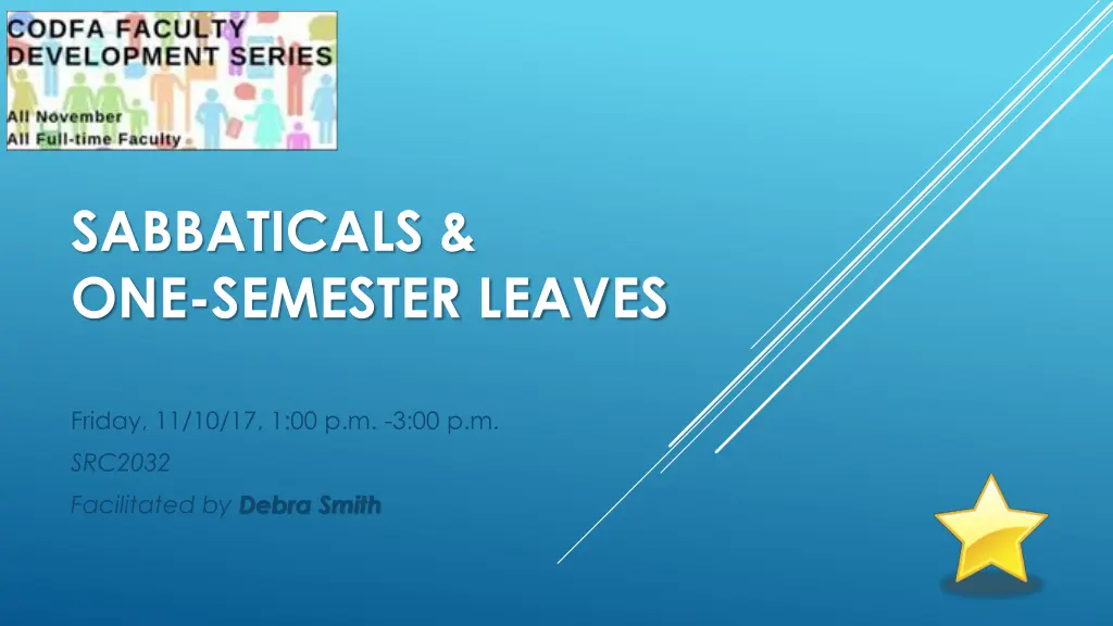 sabbaticals one semester leaves n.w