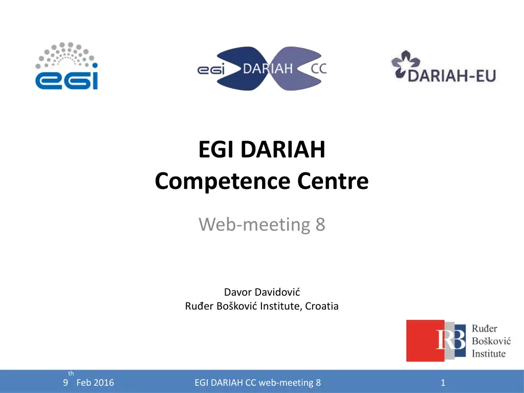 egi dariah competence centre n.w