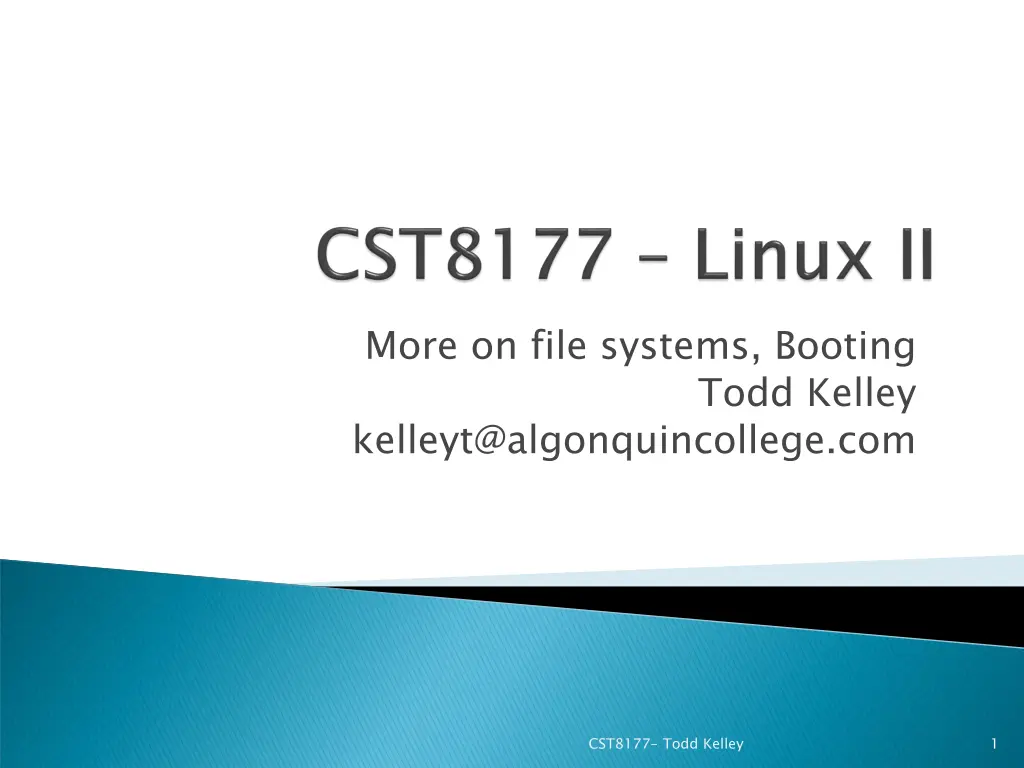 more on file systems booting n.w