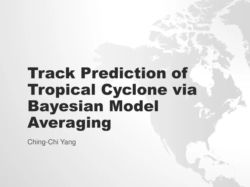 track prediction of tropical cyclone via bayesian n.w